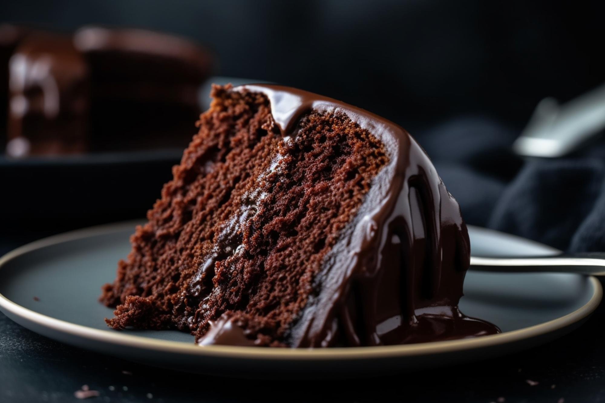 A slice of wine cake