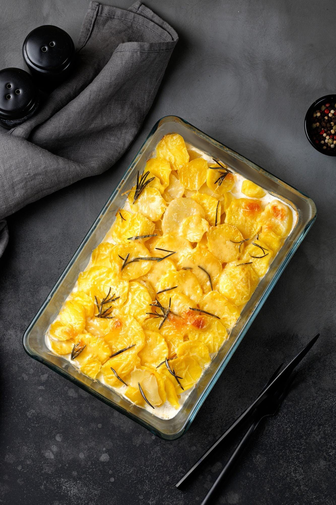 Butternut squash ravioli bake fresh from the oven