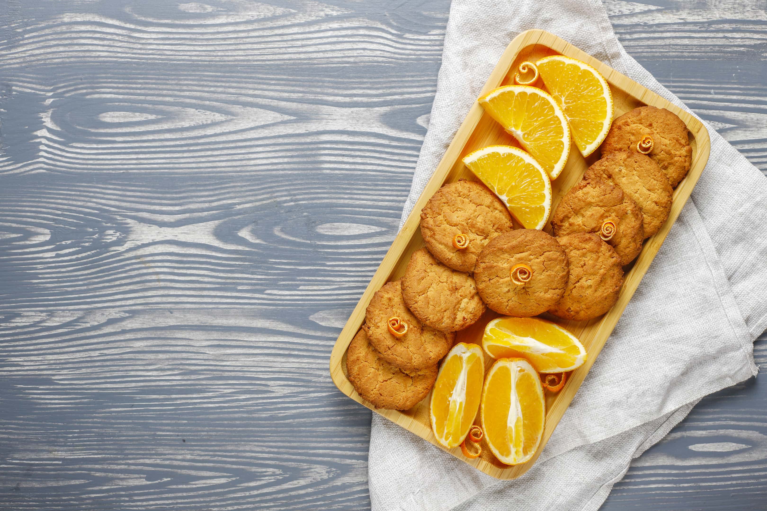 Cashew flour orange zest cookies