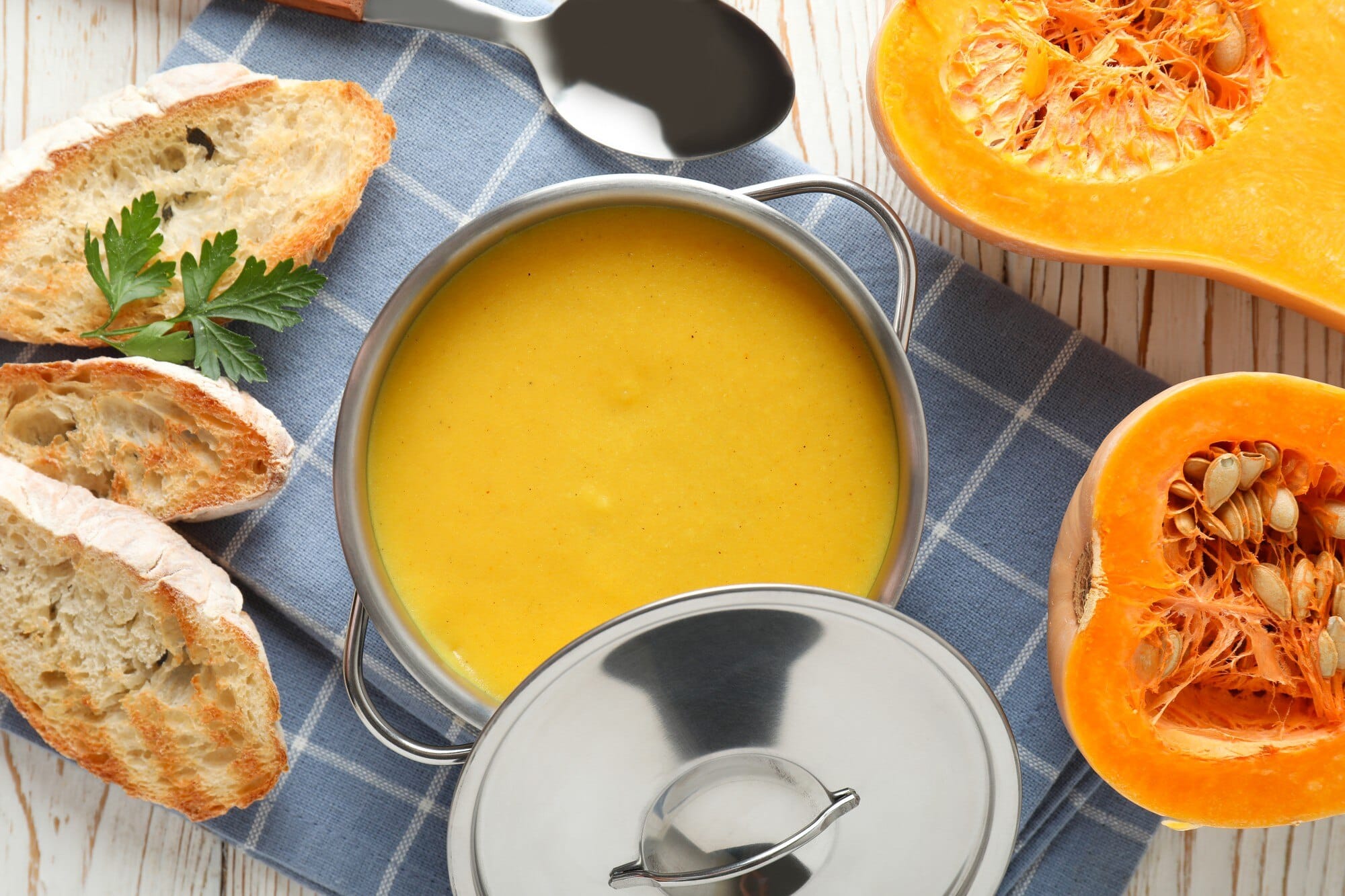 Slow cooker butternut squash soup