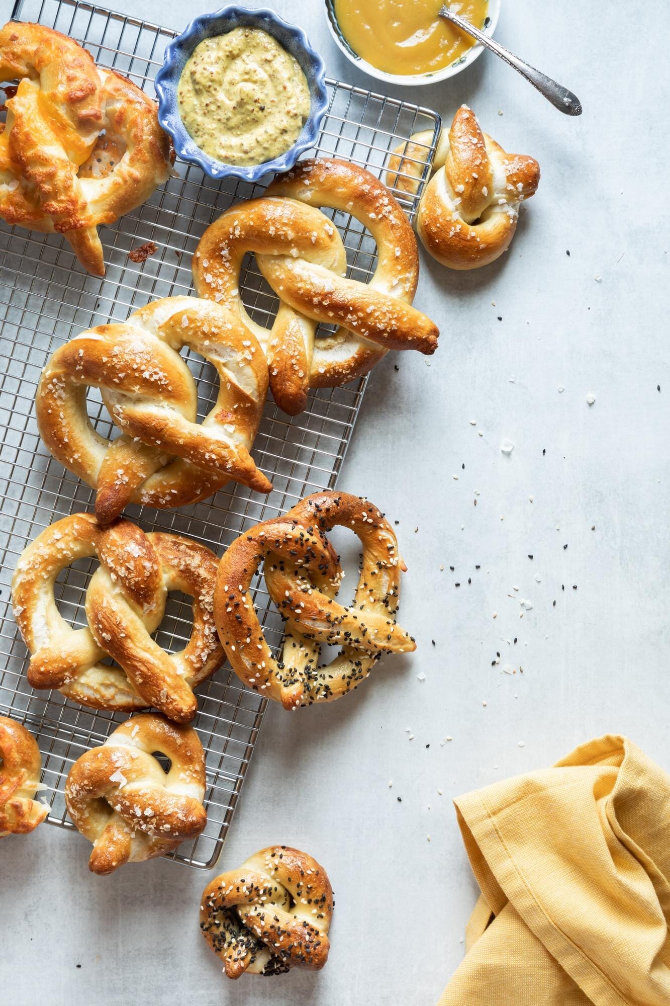 Garlic parmesan pretzels
