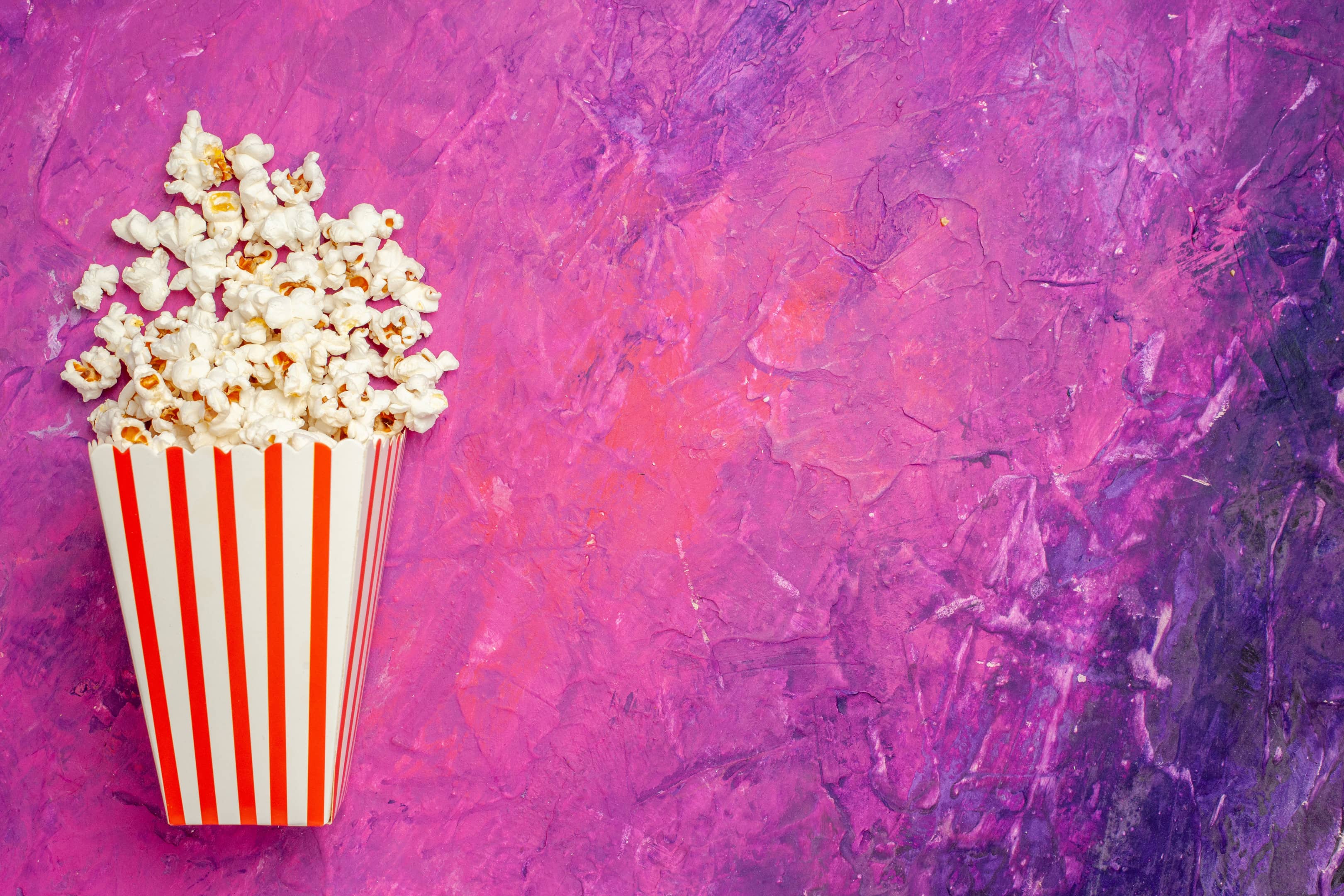 Fresh popcorn bucket