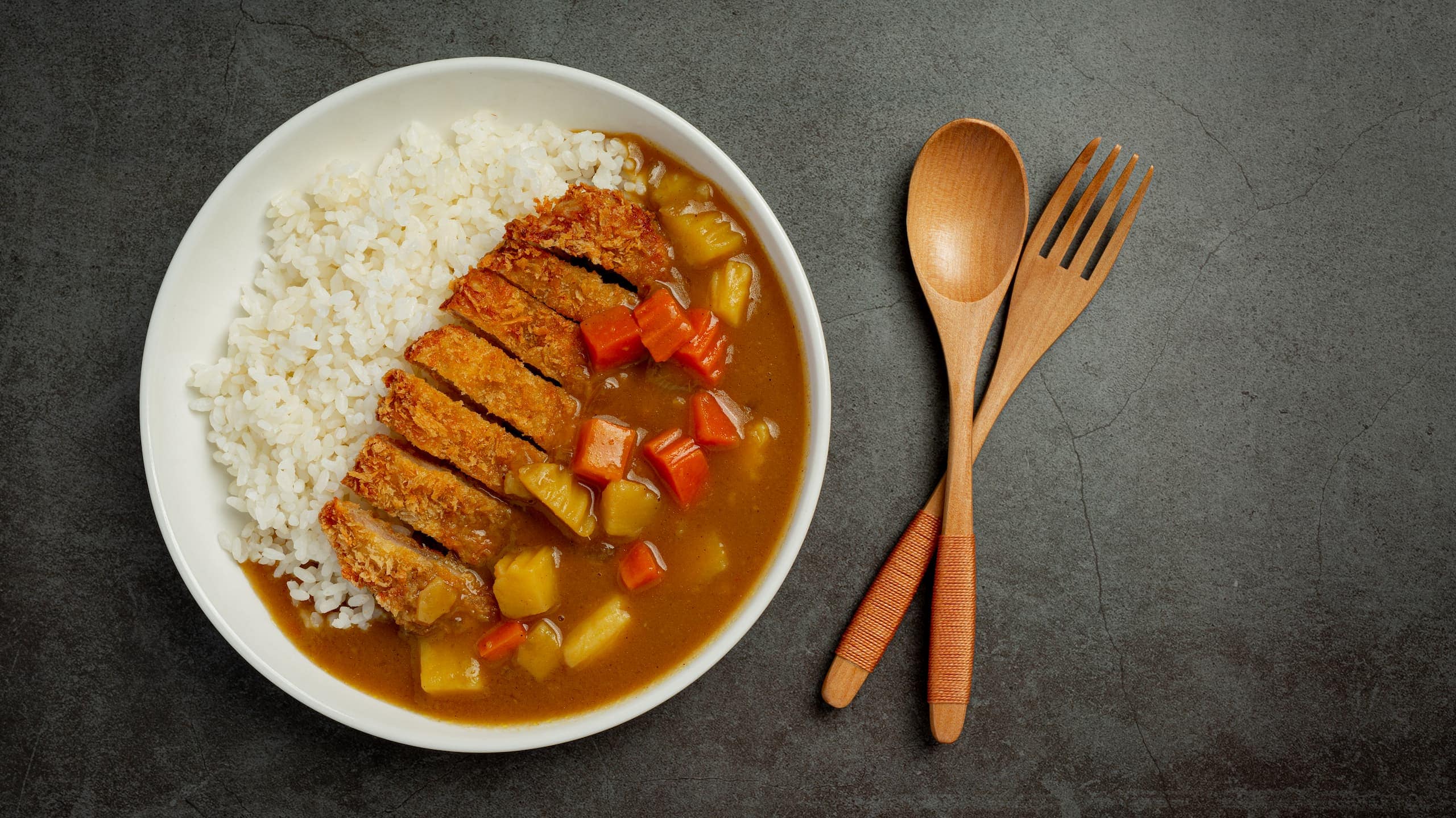 Coco's curry with fried chicken cutlet and rice