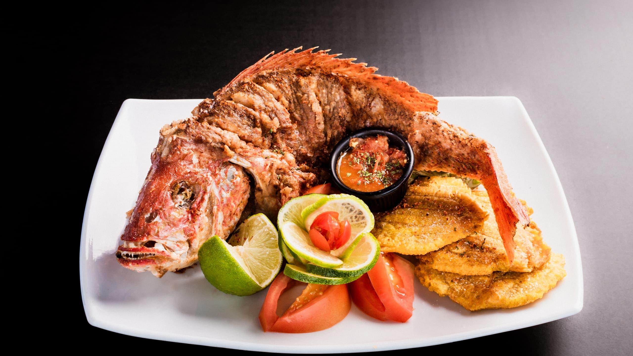 fried whole mangrove snapper