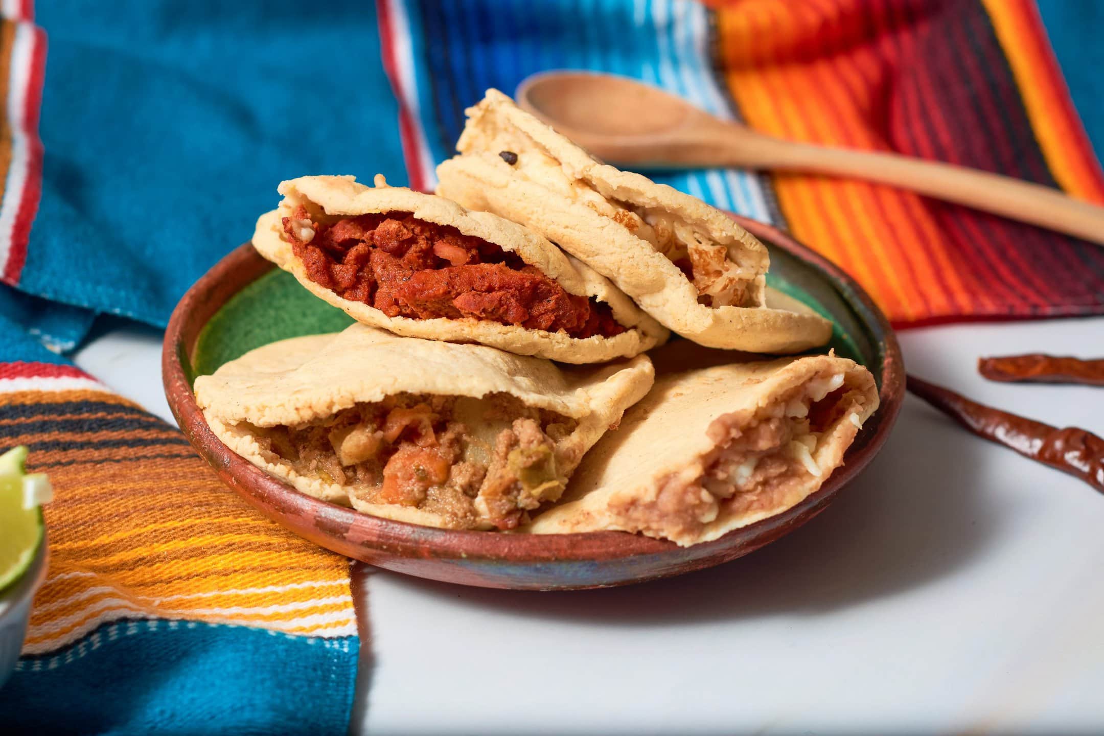 Stuffed gorditas with Maseca