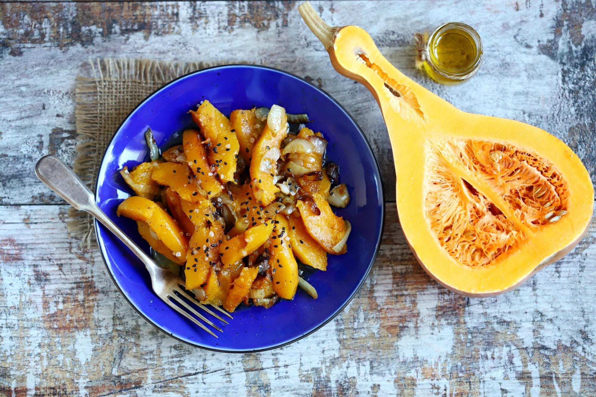 Honey roasted butternut squash