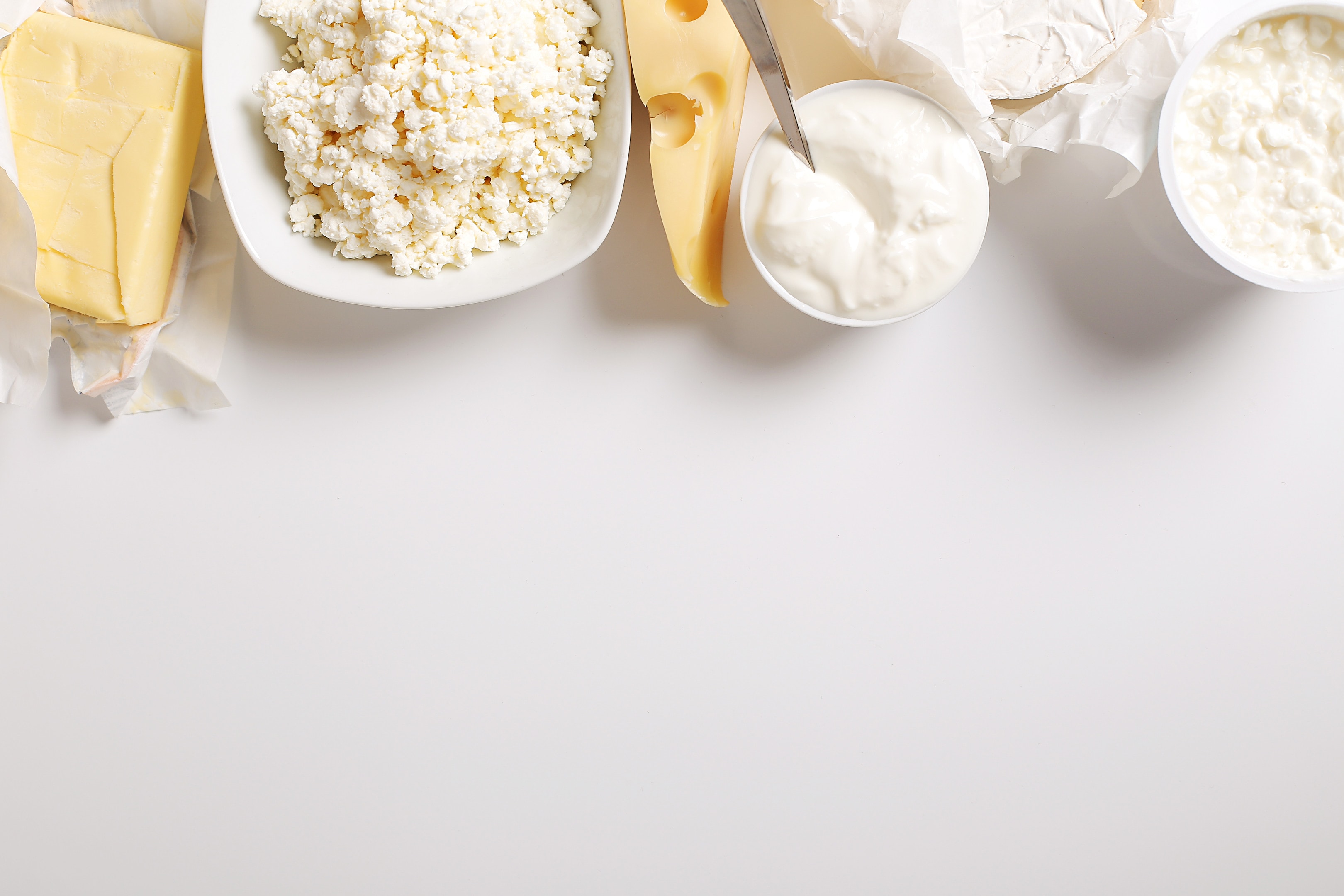 Variety of dairy products