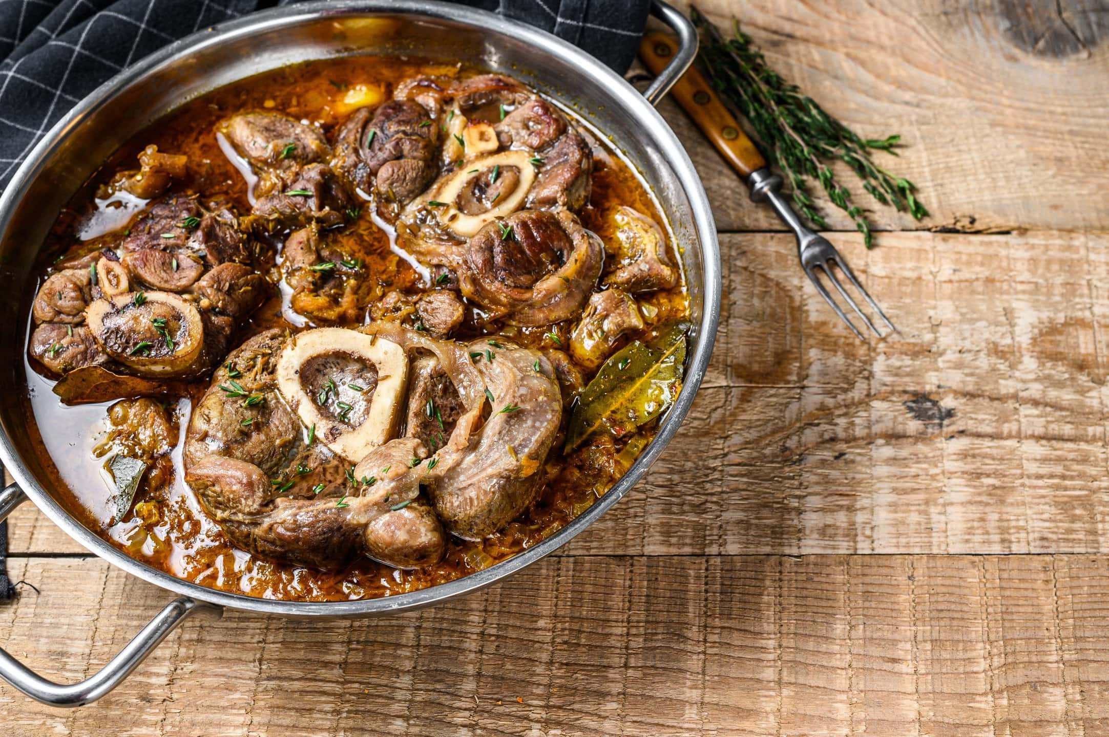 Ina Garten's osso buco with vegetables and herbs