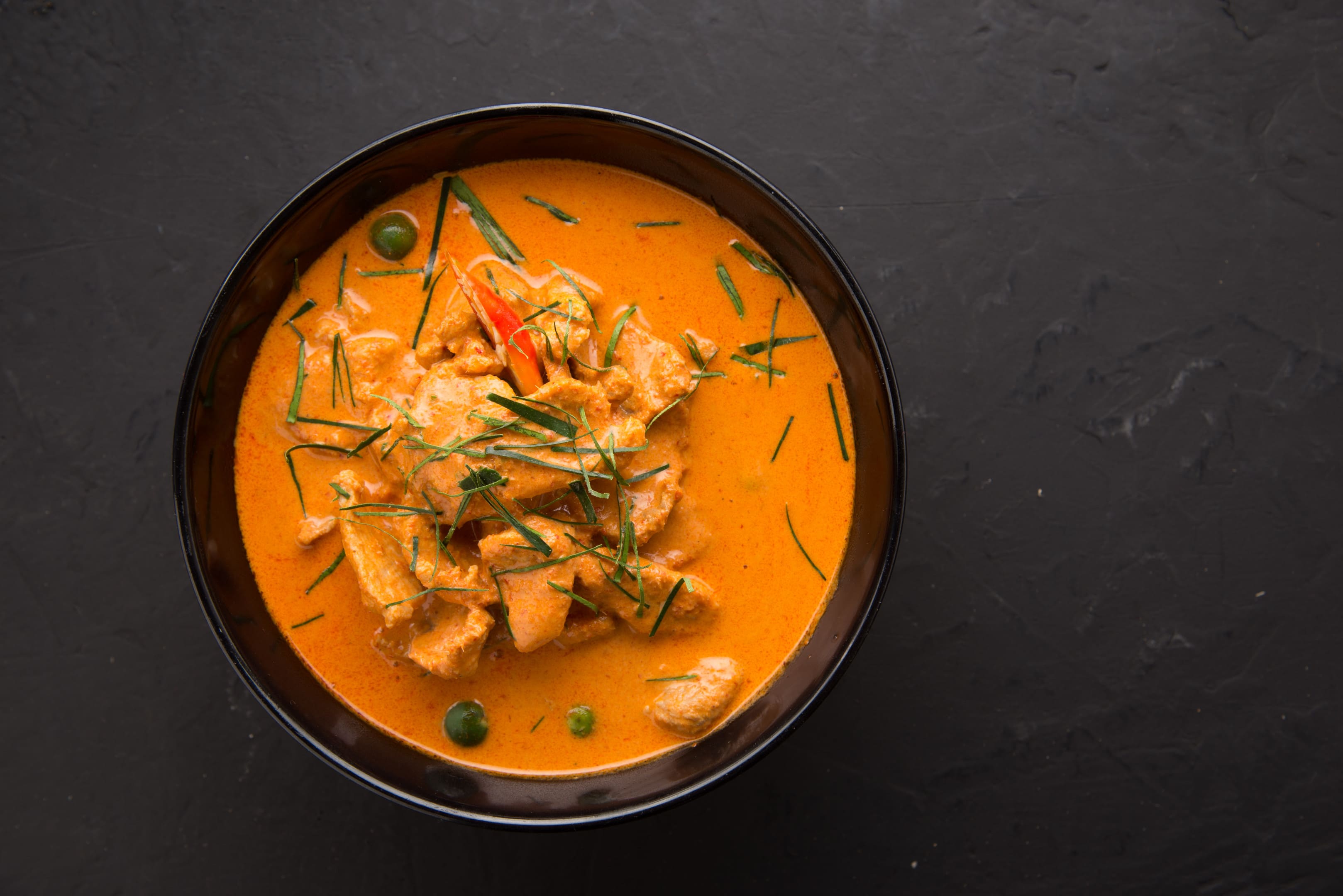 Panaeng neur thai style red spicy curry with beef