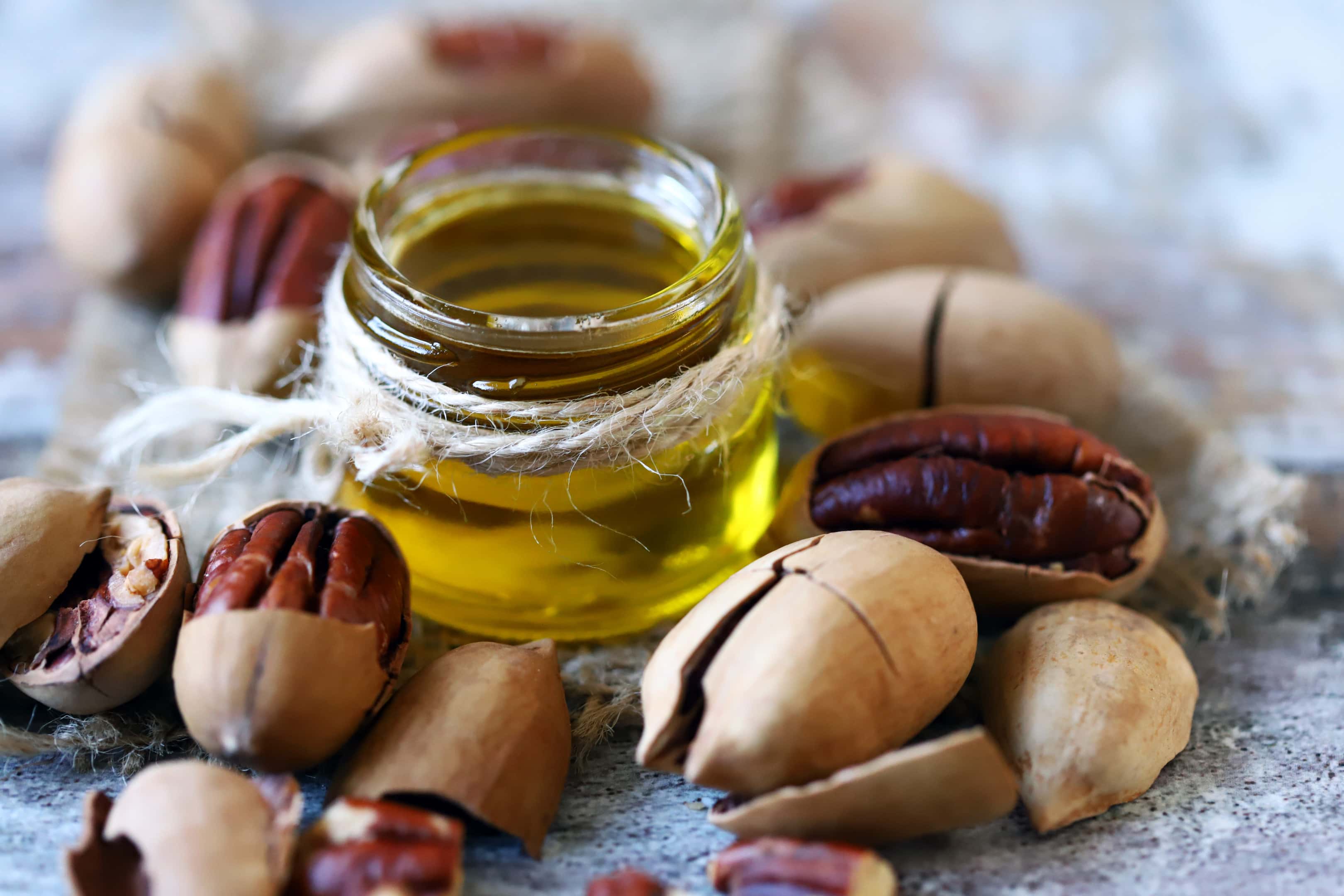 Pecan oil and pecans