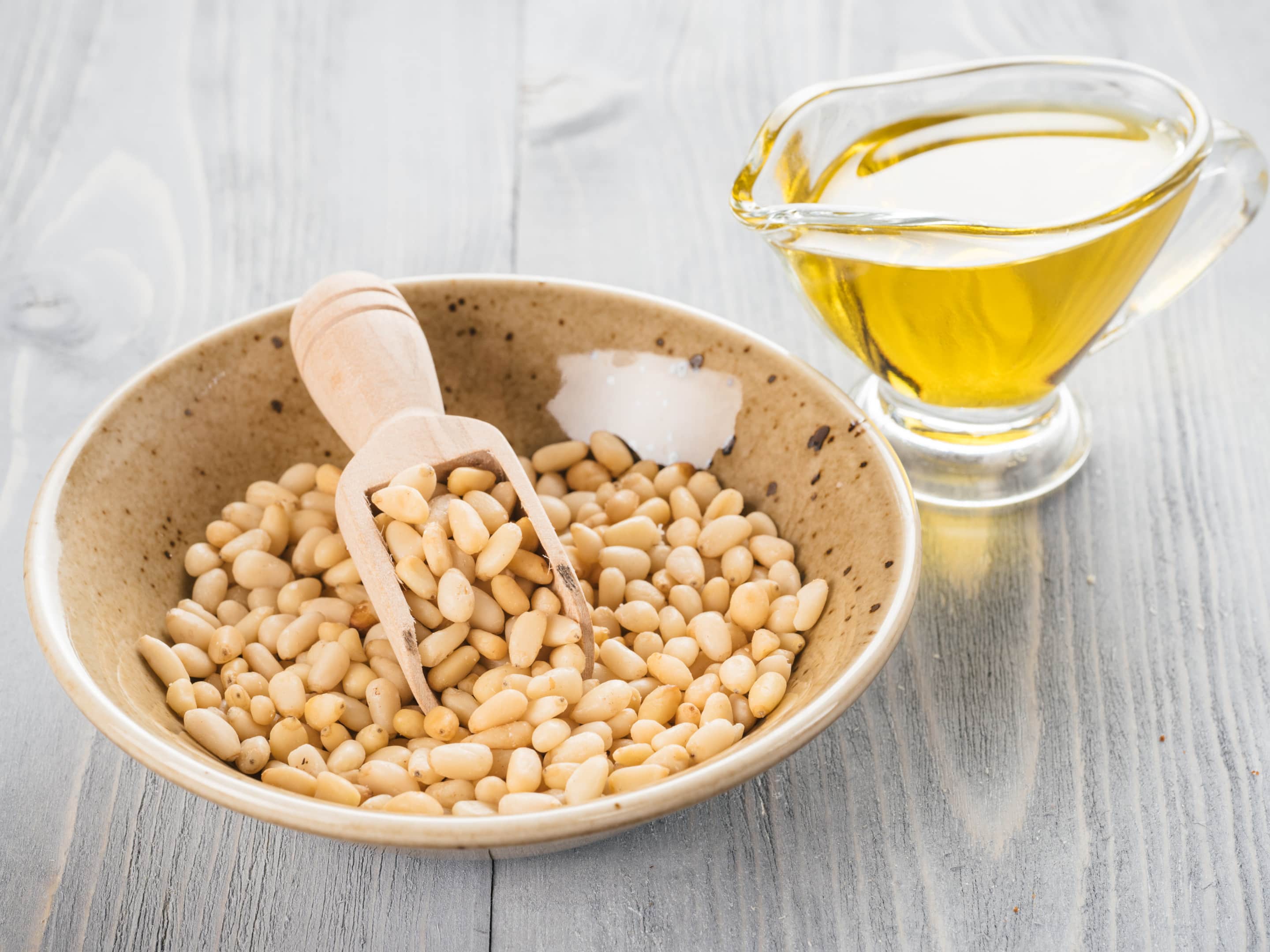 Pine nut oil and pine nuts