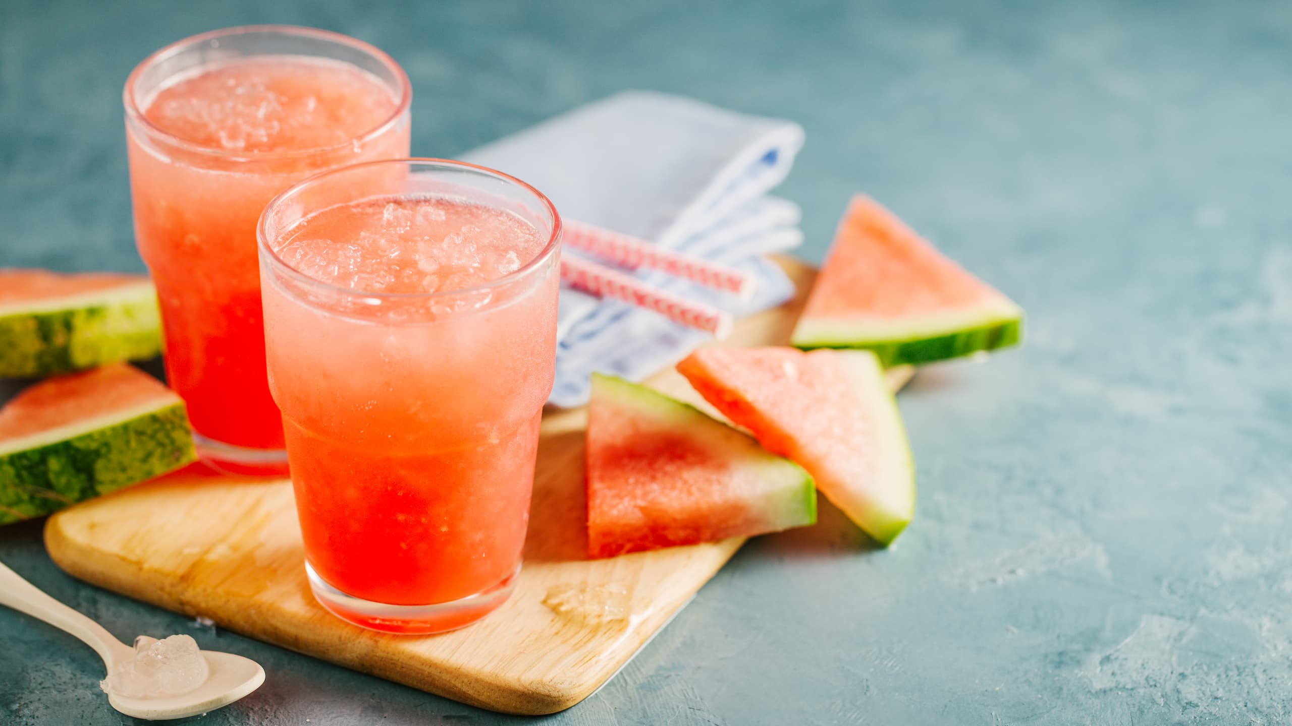 Refreshing Johnny Vegas shot with Watermelon slices