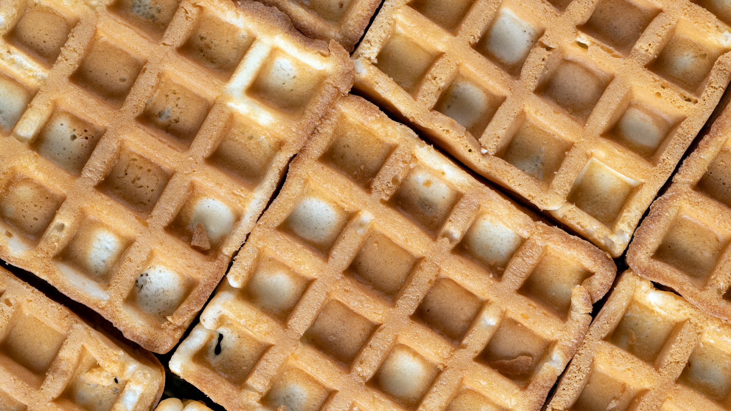 Close-up of waffles