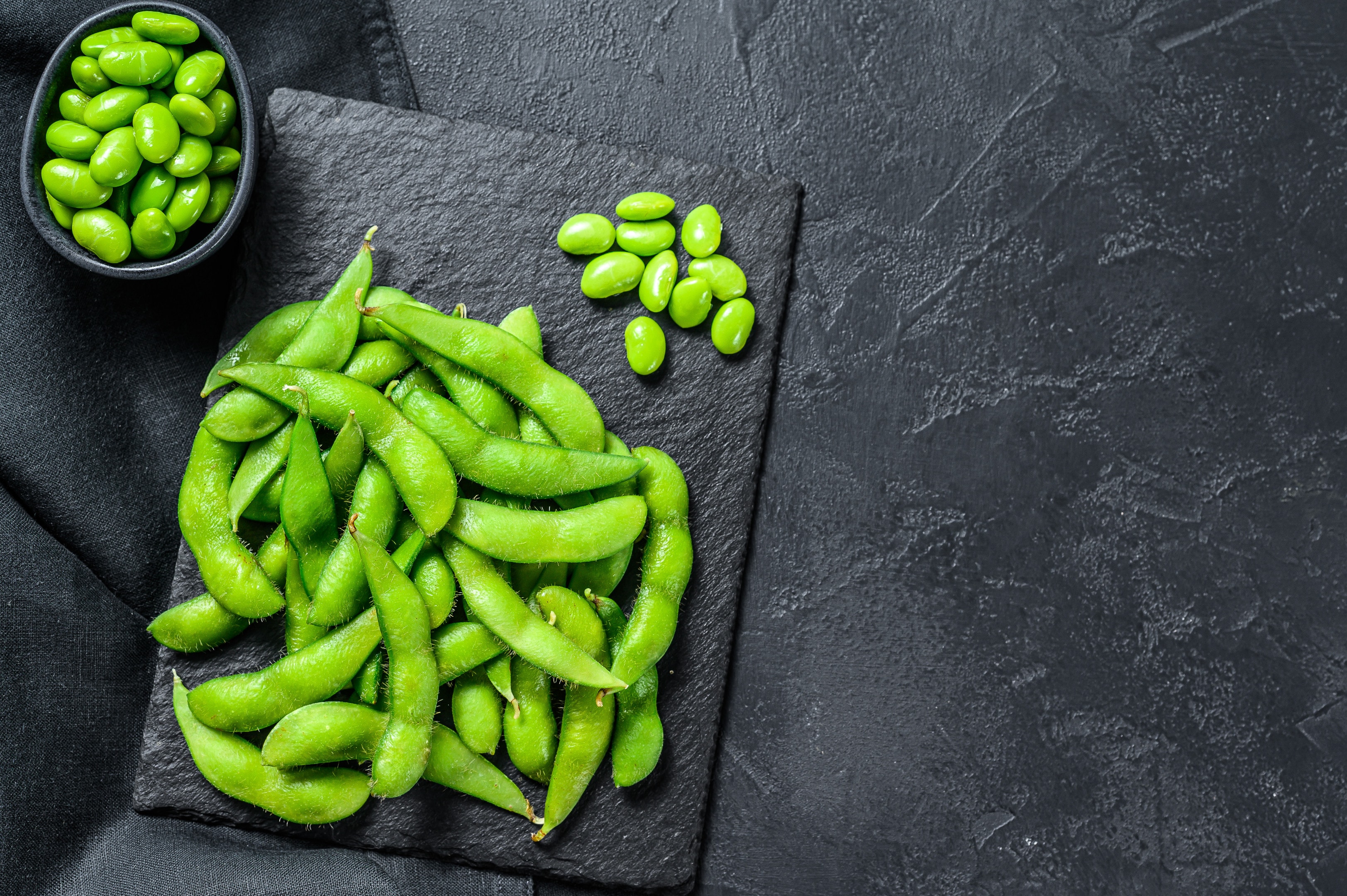 Green soy beans — edamame