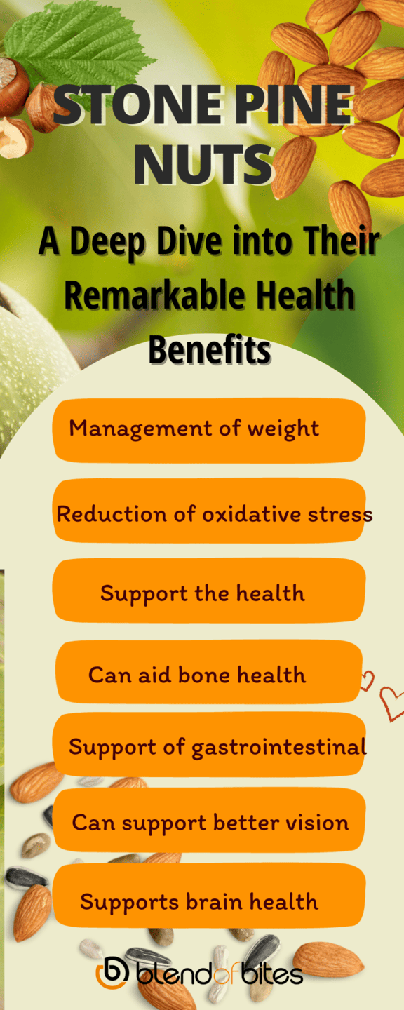 Stone Pine Nuts Health Benefits Infographic