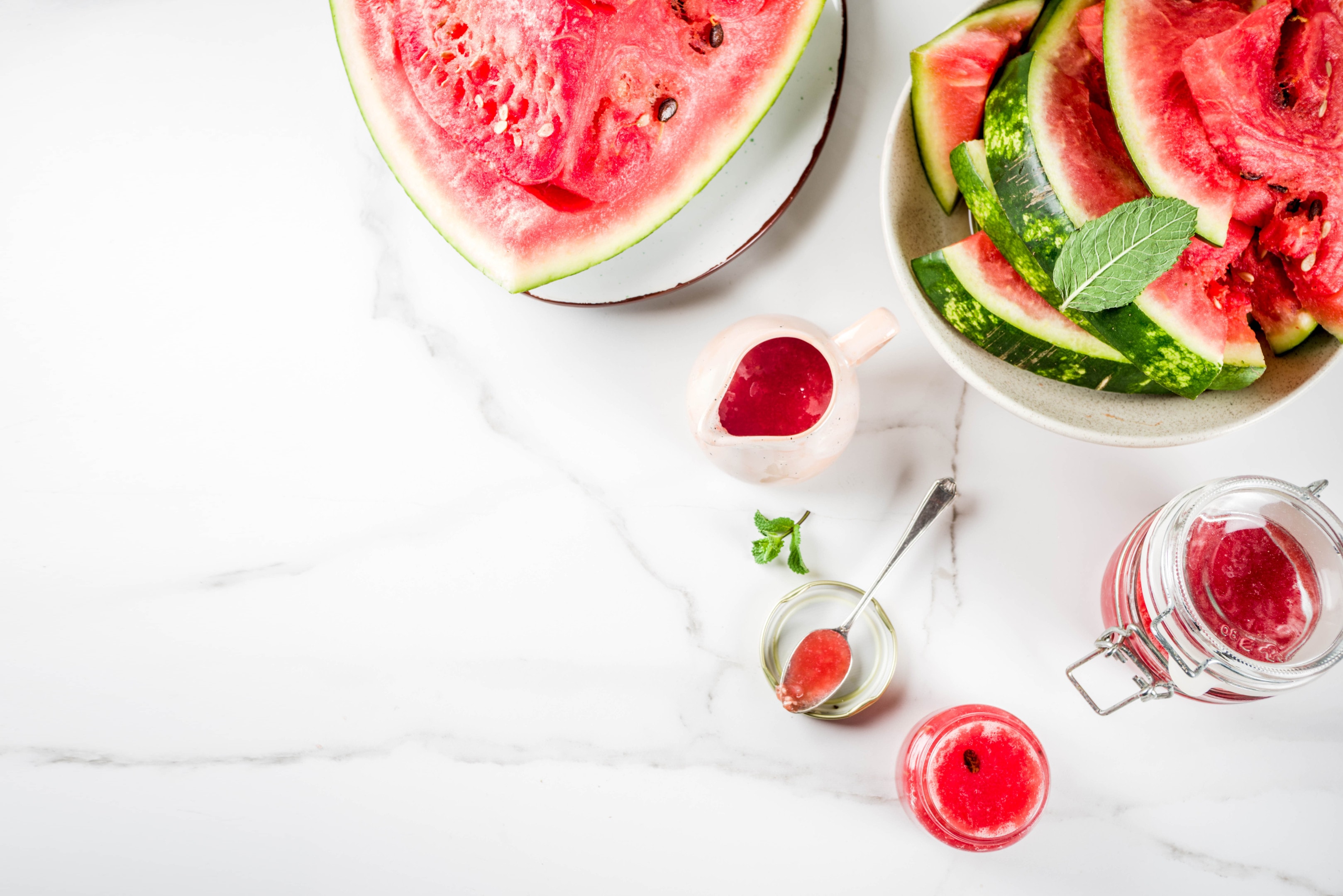 Xi gua lao (watermelon jelly dessert)