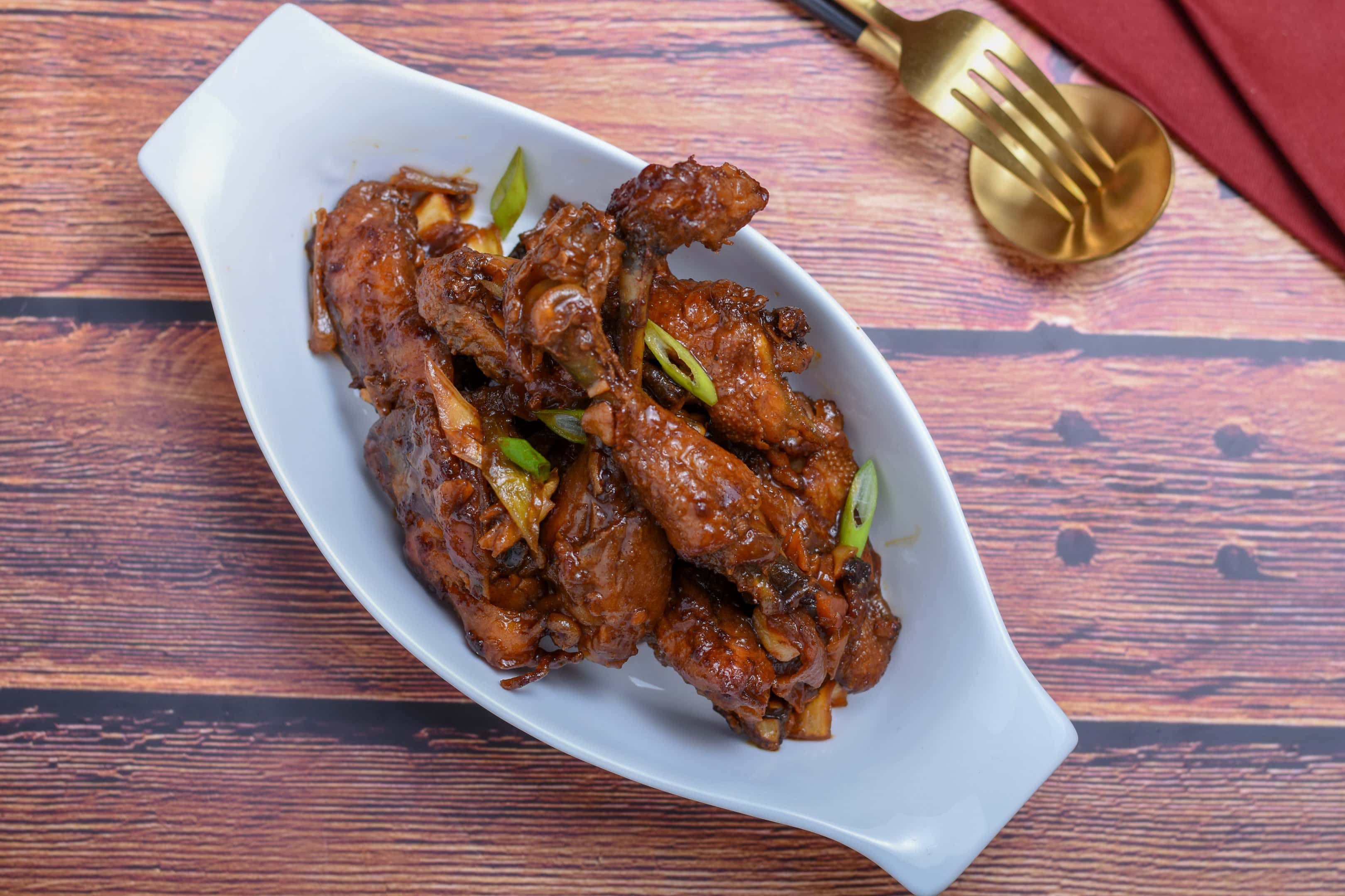 Yummy chicken adobo ready to serve