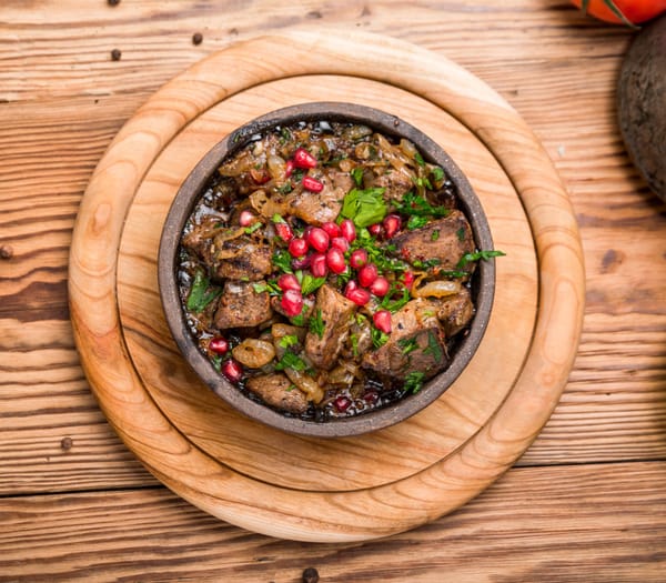 Arabian spiced camel stew