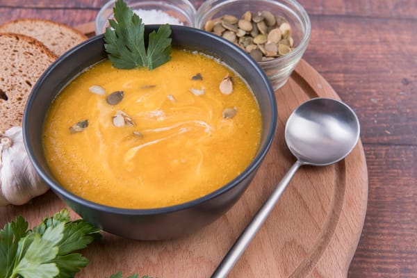 Butternut squash and apple soup