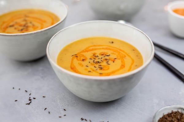 Butternut squash and sweet potato soup
