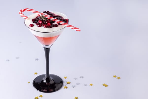 Candy cane martini