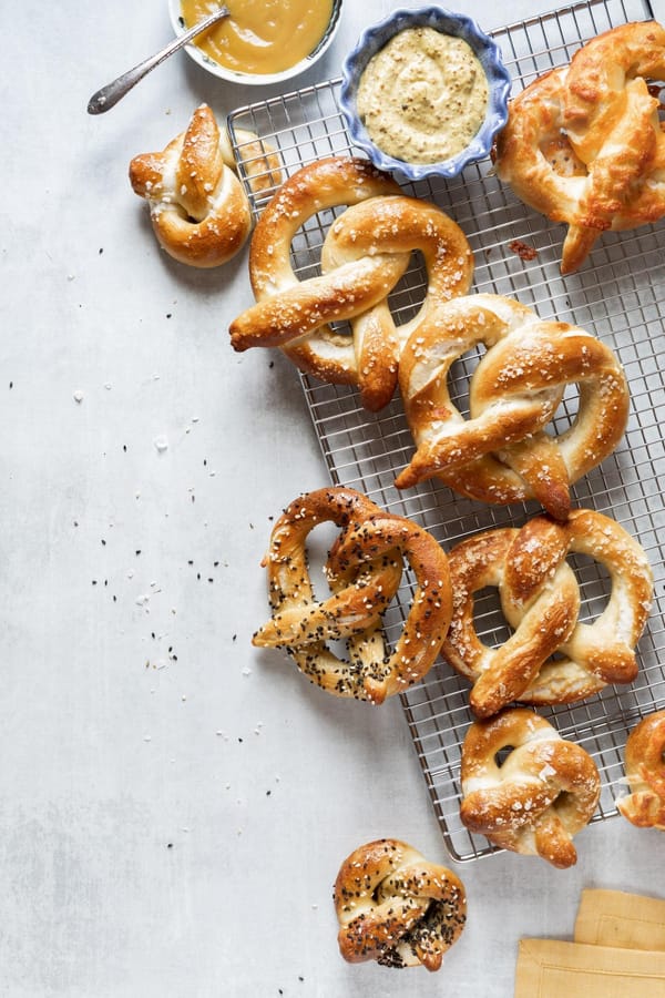 Garlic parmesan pretzels