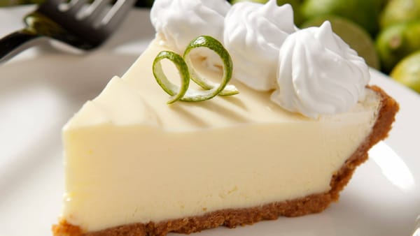Kermit's key lime pie with whipped cream