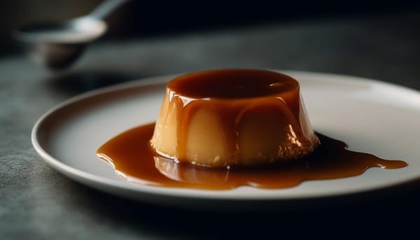 Malva pudding with glaze