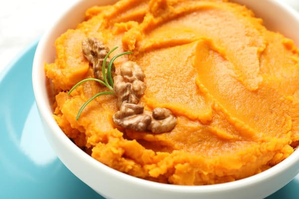 Maple mashed sweet potatoes