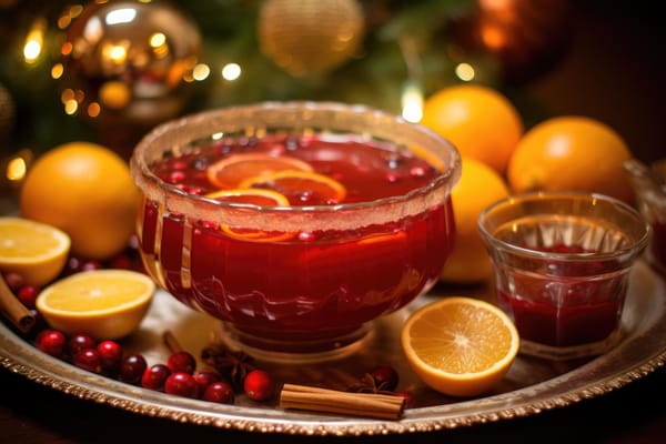 New Year's Eve sparkling punch