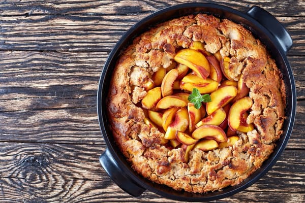 Pioneer Woman's peach cobbler
