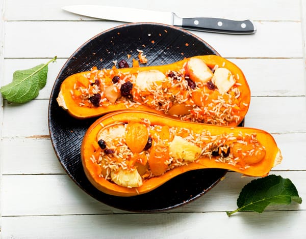 Stuffed butternut squash