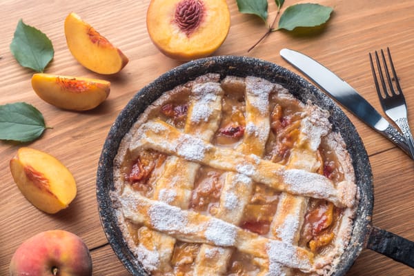 My Southern peach cobbler