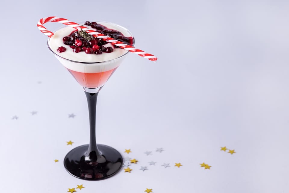 Candy cane martini