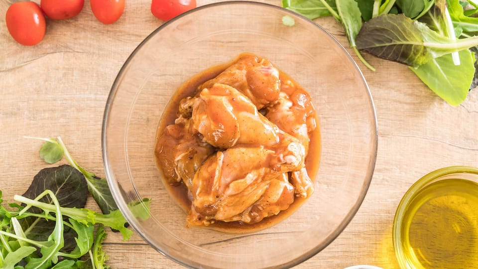 Chicken marinated with Chiavetta's marinade