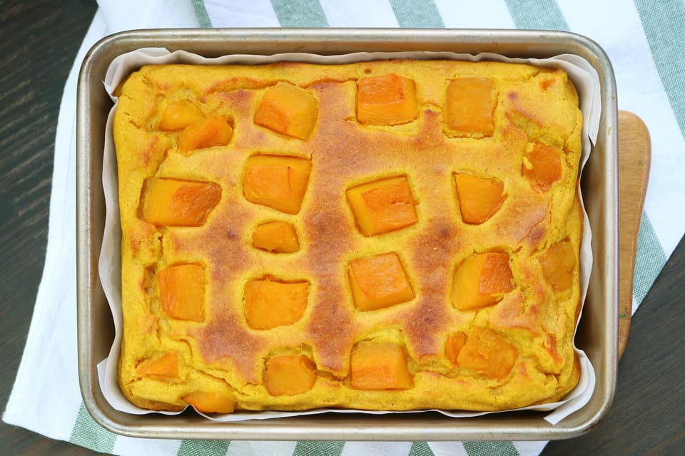 Creamy butternut squash casserole