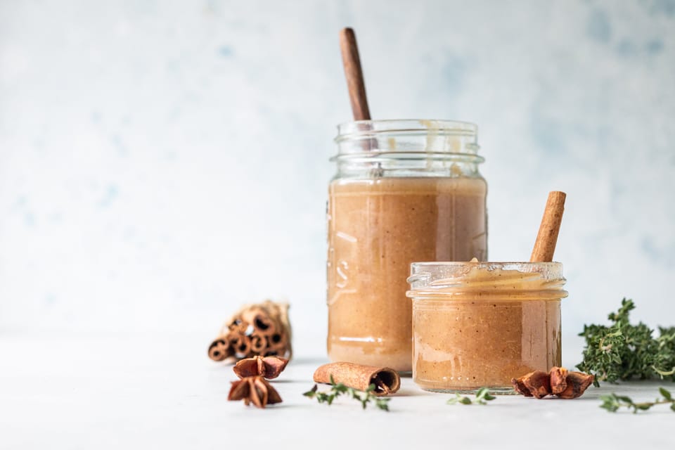 Creamy pear butter with spices