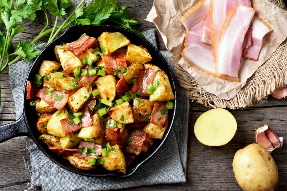 Bacon roasted potatoes