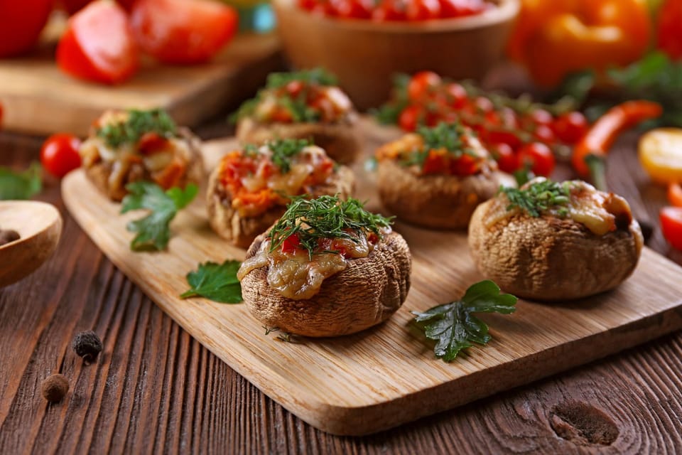 Gluten-free stuffed mushrooms
