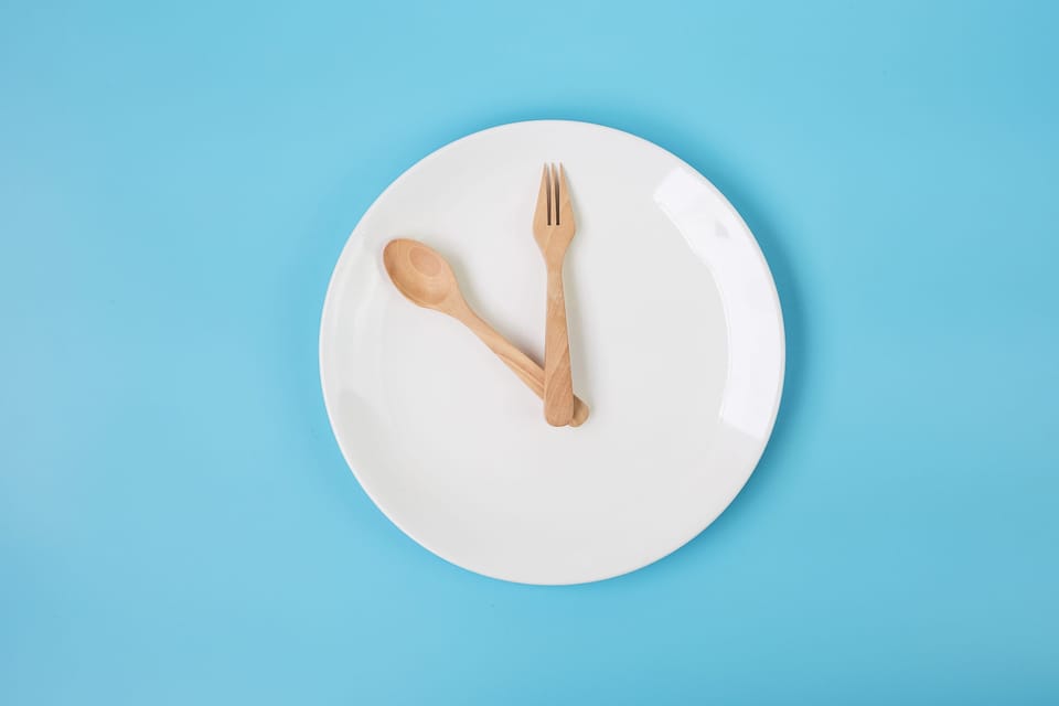 Intermittent fasting and dieting food concept
