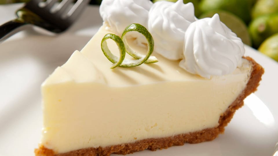 Kermit's key lime pie with whipped cream