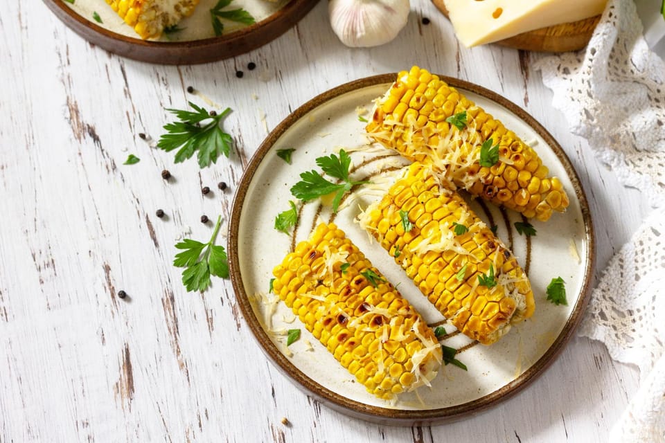 Parmesan garlic butter corn