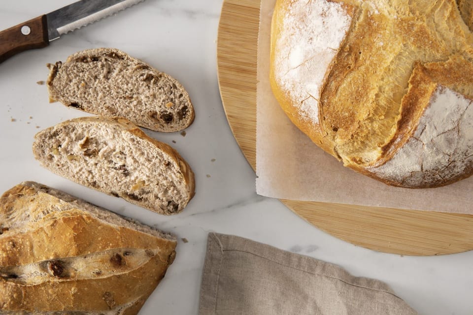 Slices of high altitude bread