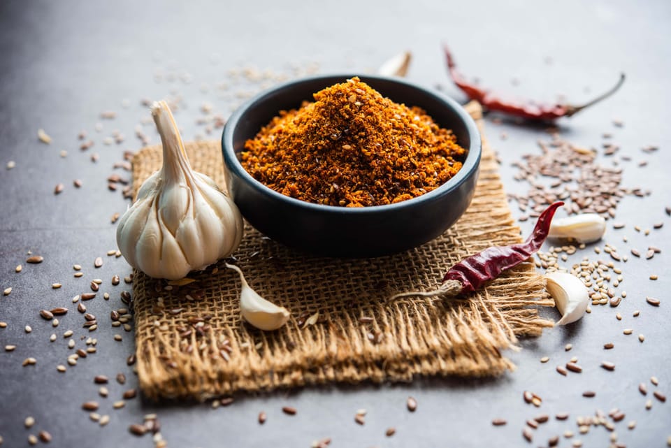 Spicy Slap Ya Mama seasoning with garlic and red peppers