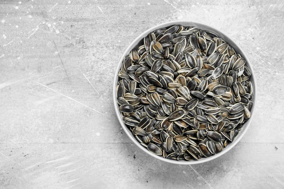 Fresh sunflower seeds