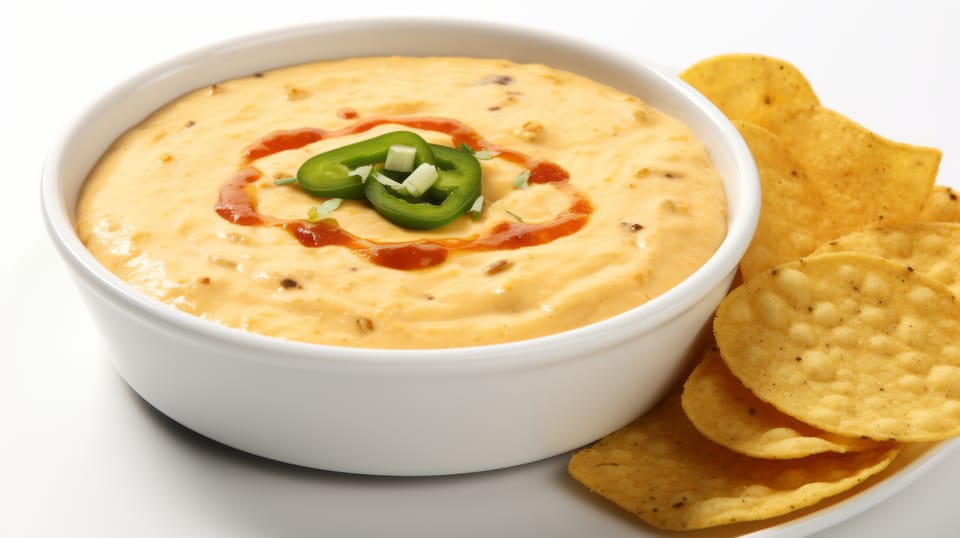Bowl of queso dip