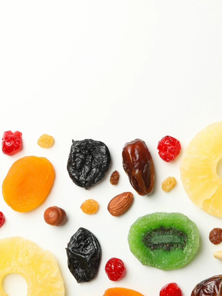 Tasty Dried Fruits on White Table