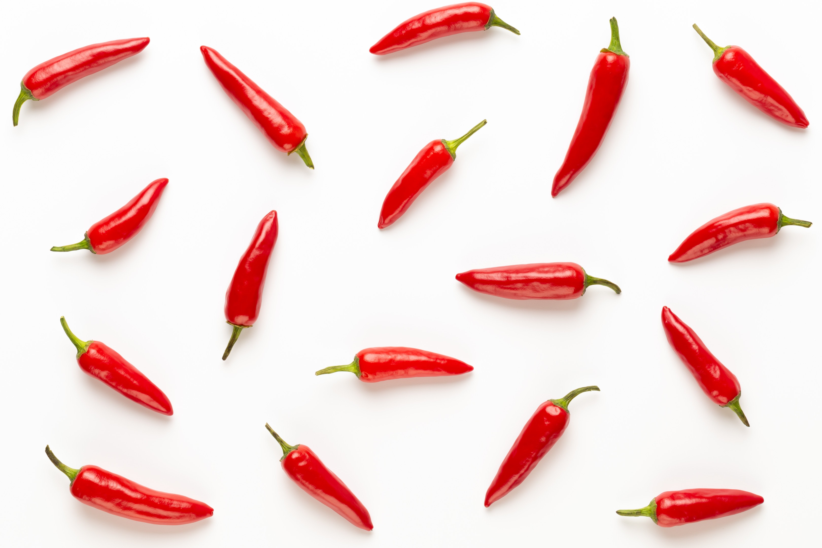 Chili chilli cayenne pepper on white table