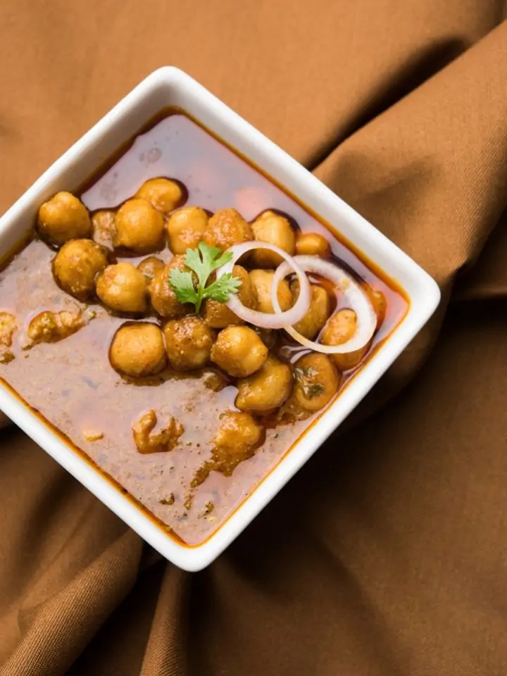 Kala Chana soup — traditional north Indian black chickpeas soup