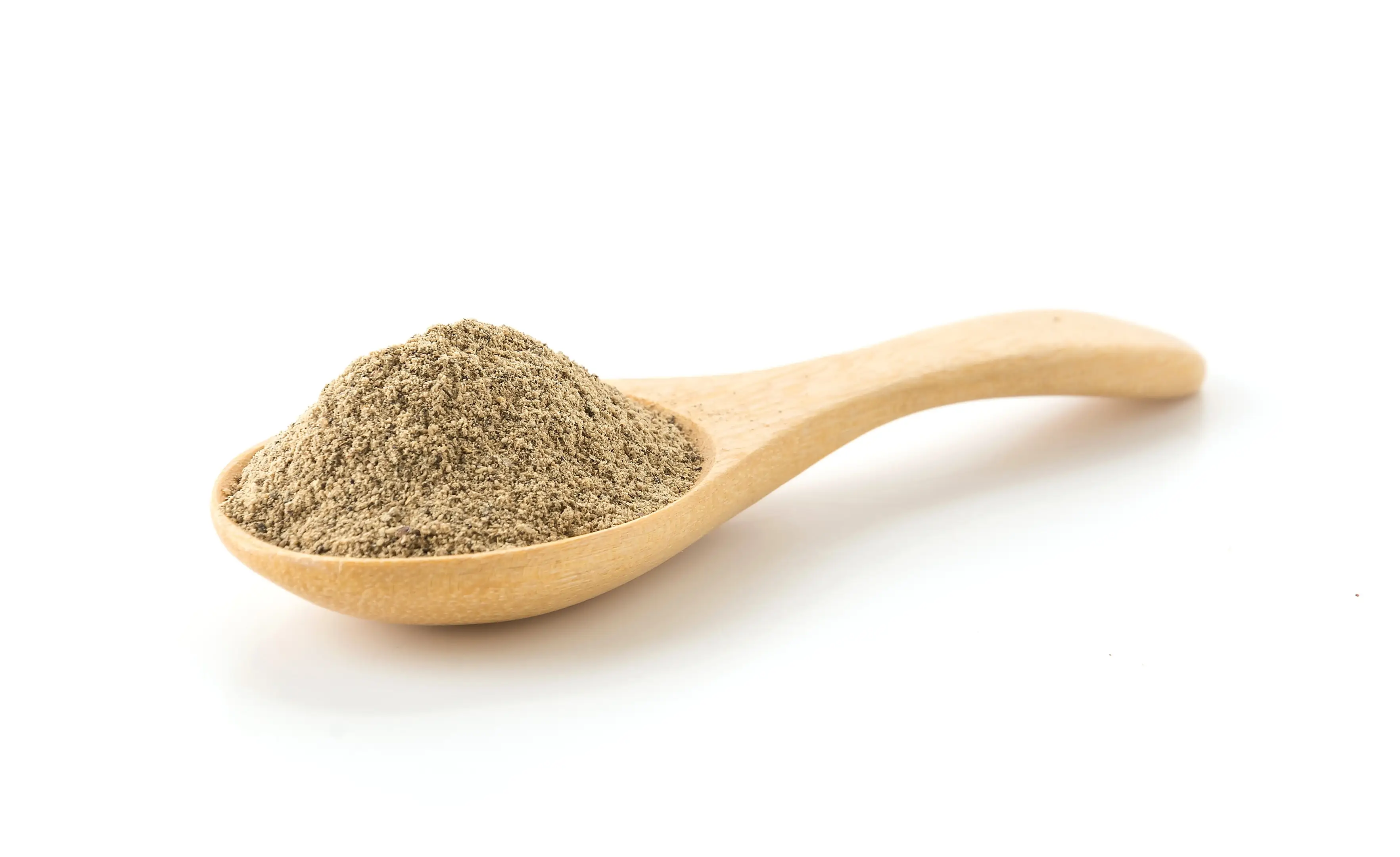 Vekhand powder on a wooden spoon